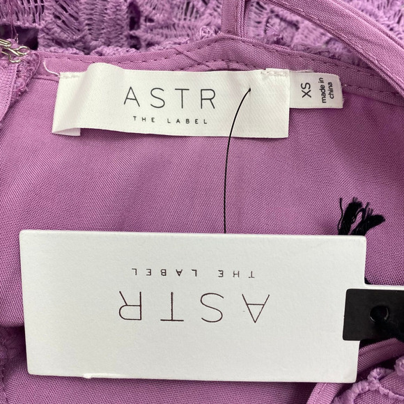 Astr Lace A-Line Lavender Midi dress XS - Picture 8 of 15